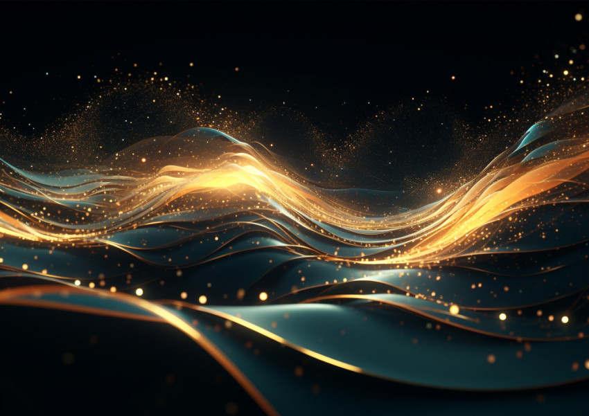 Abstract Wave Movement with Light and Stars
