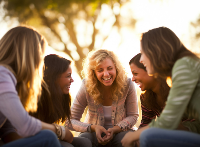 Circle of Friends Sharing Stories