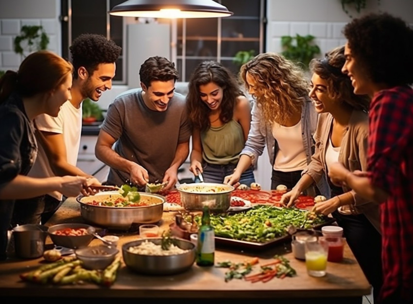 Friends Cooking Up a Storm