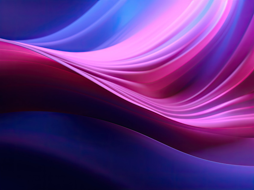 Abstract light waves on purple background