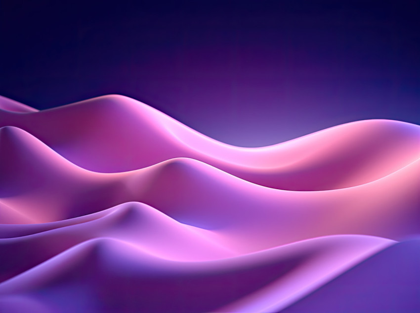 Abstract light waves on purple background