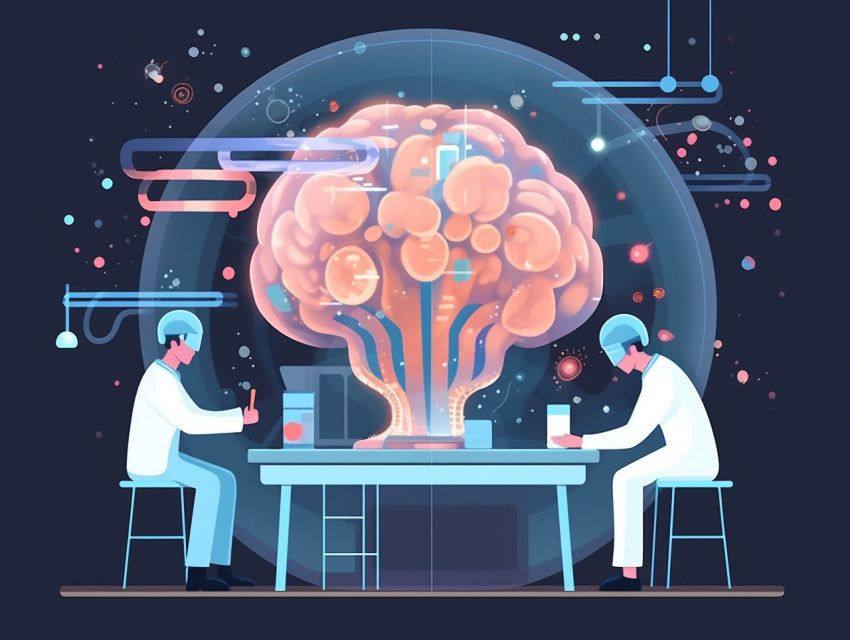 a brain in a petri dish being studied by scientists, human brain