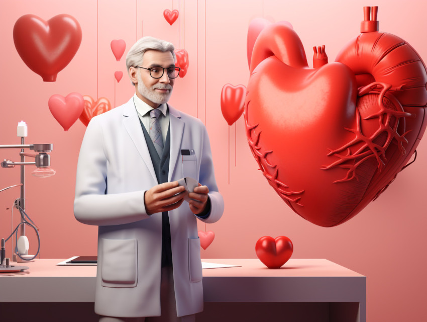 Cardiologist, Health and Medical stock image