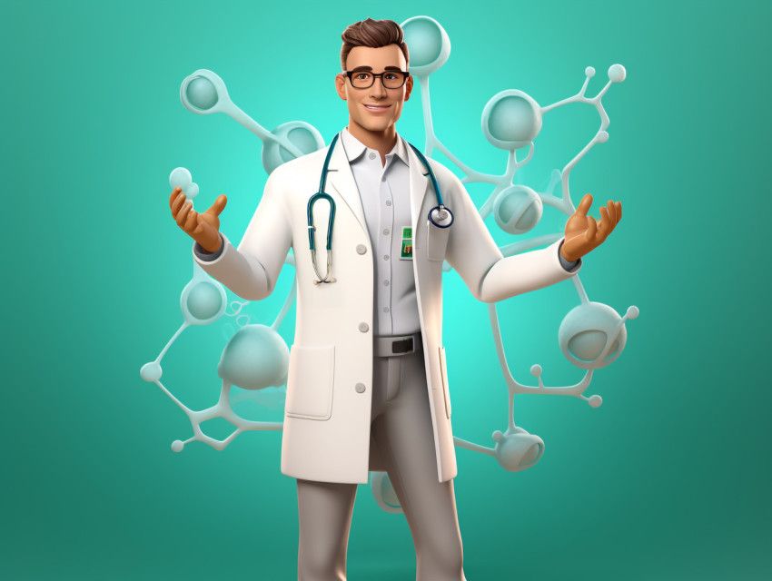 A young doctor, Health and Medical stock image