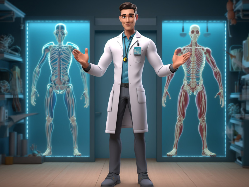 Doctor animation, Health and Medical stock image