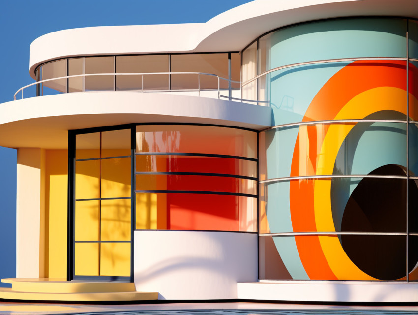 A photo of Moderne art house, Art Moderne Architecture 03