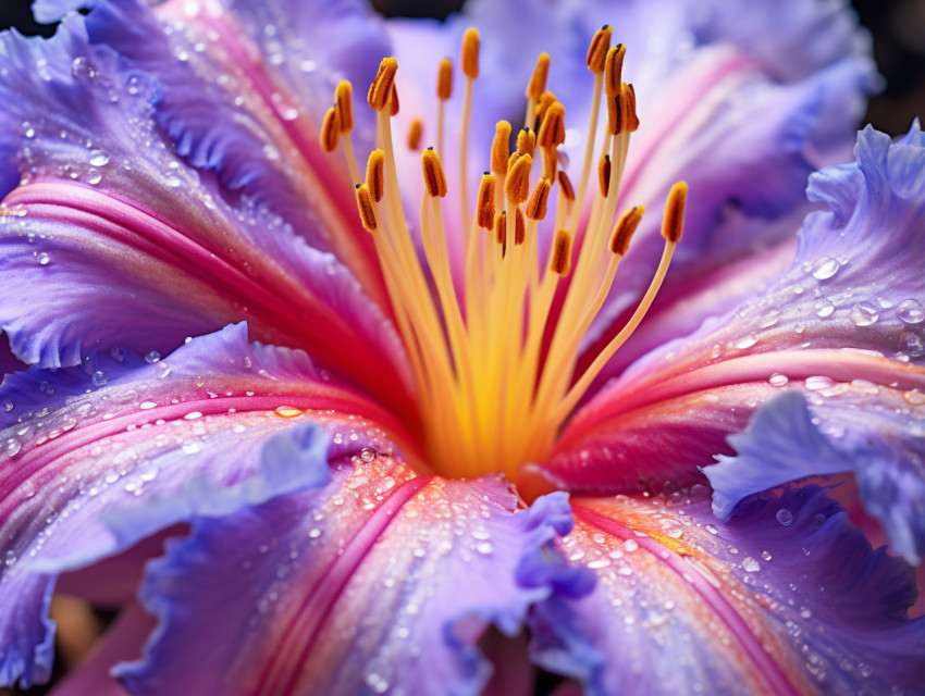 A close-up of a flower