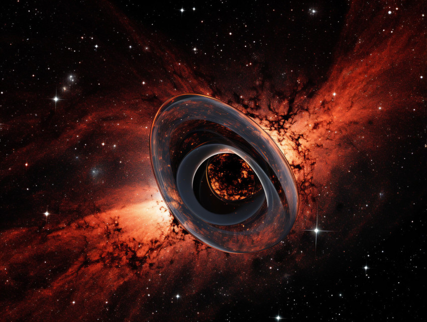 A photo of a black hole