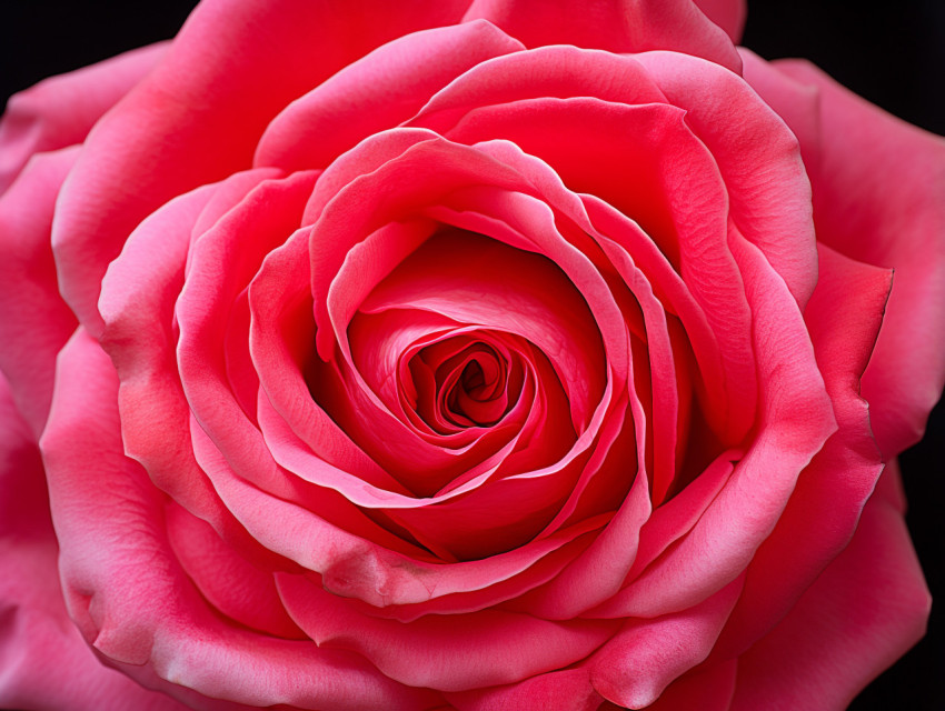 Vibrant Red Rose Petals in Macro View