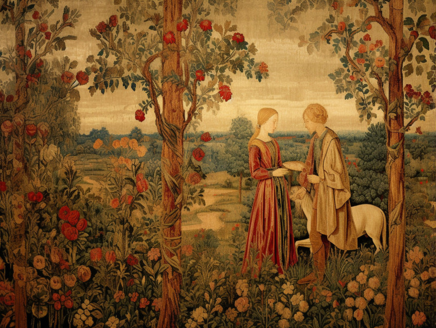 Hand-Made Flemish Tapestry