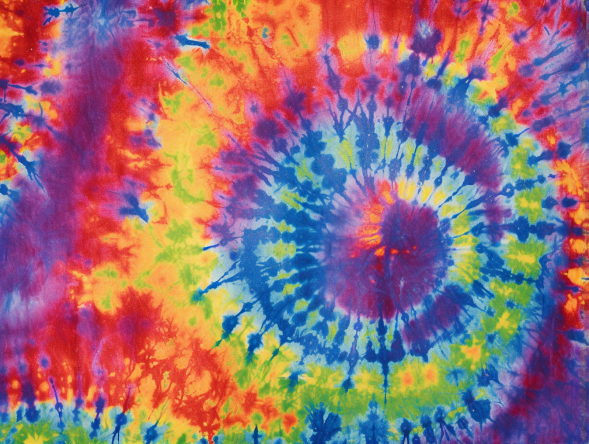 Colorful Tie-Dye Fabric
