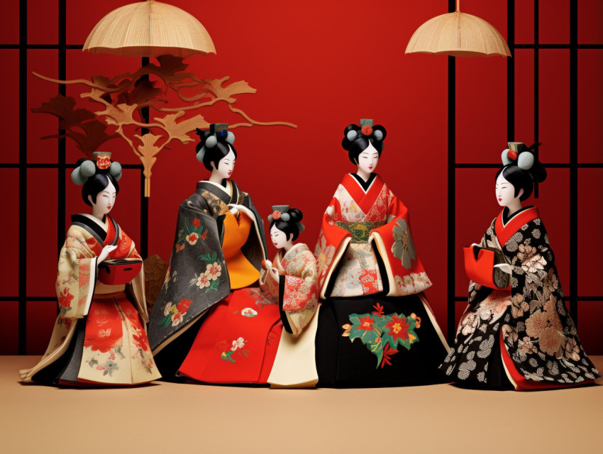 Beautiful Hina Dolls for Hinamatsuri