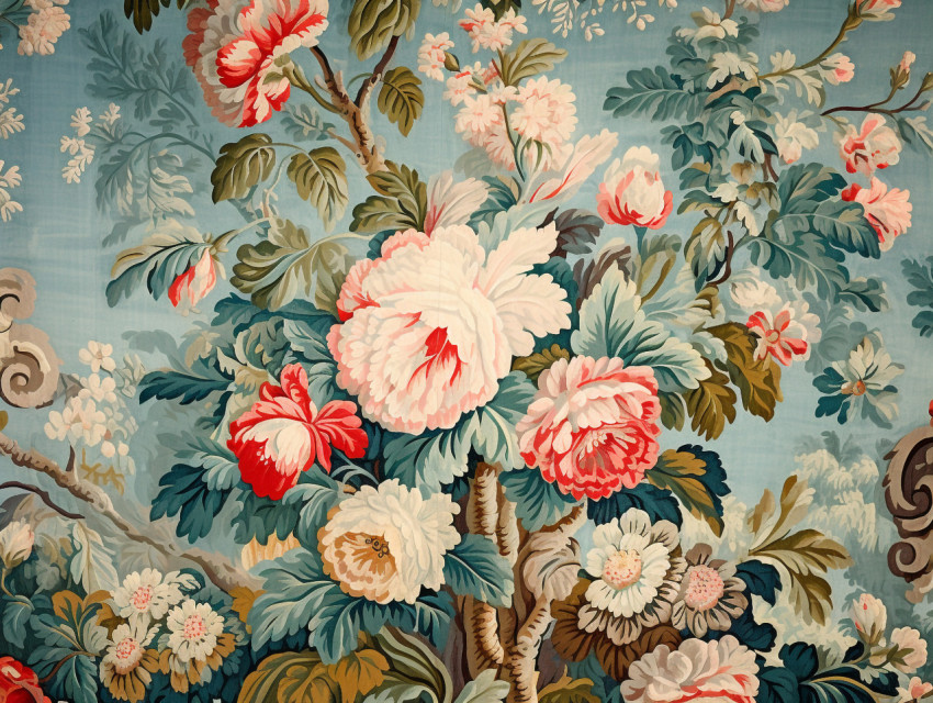 Beautiful Aubusson Tapestry Detail
