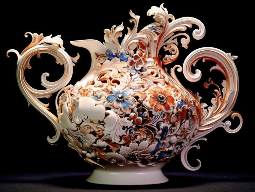 Polish cibulak porcelain craft