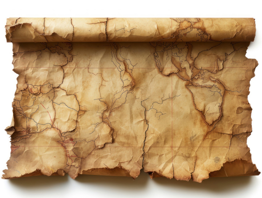 A photo of an aged parchment paper