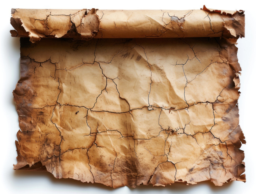 An antique piece of old parchment paper