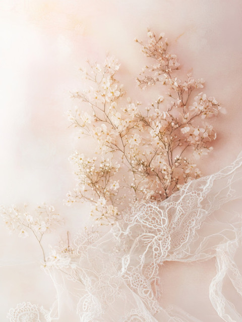 A herbal plant wrapped in lace vines A herbal plant wrapped in lace vines