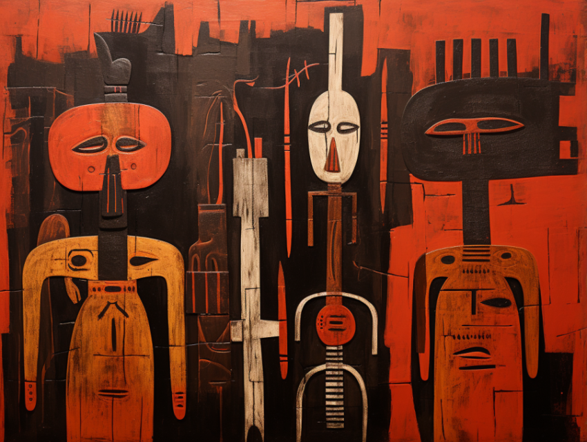 A Dogon Art Painting