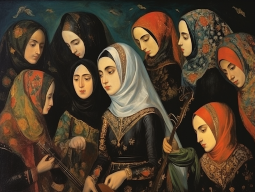 A Qajar Art Painting