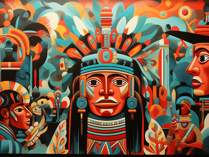 A Moche Art Painting