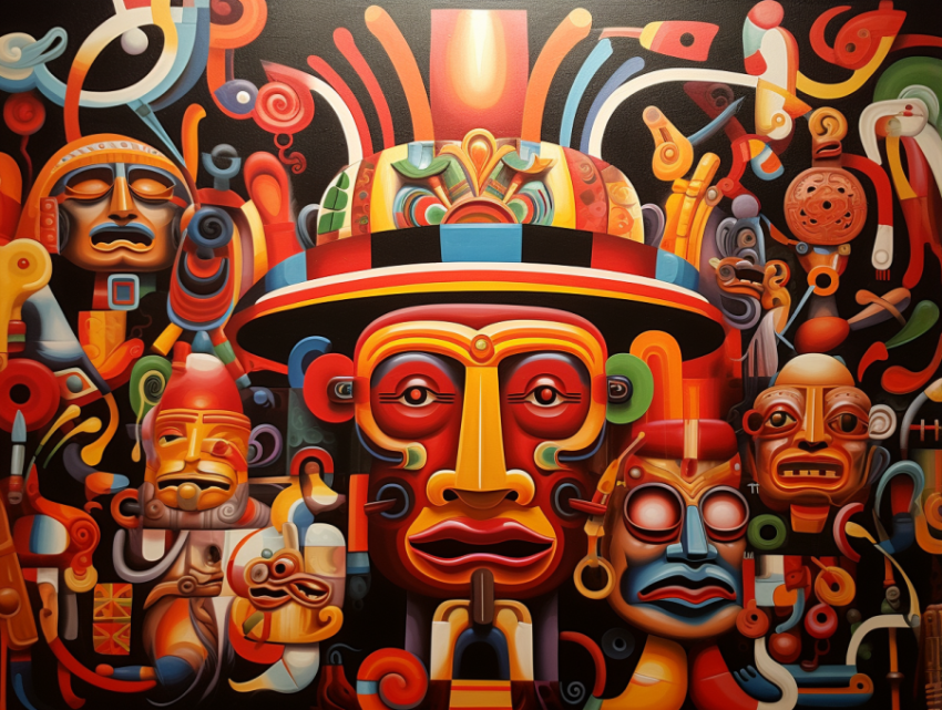 A Moche Art Painting