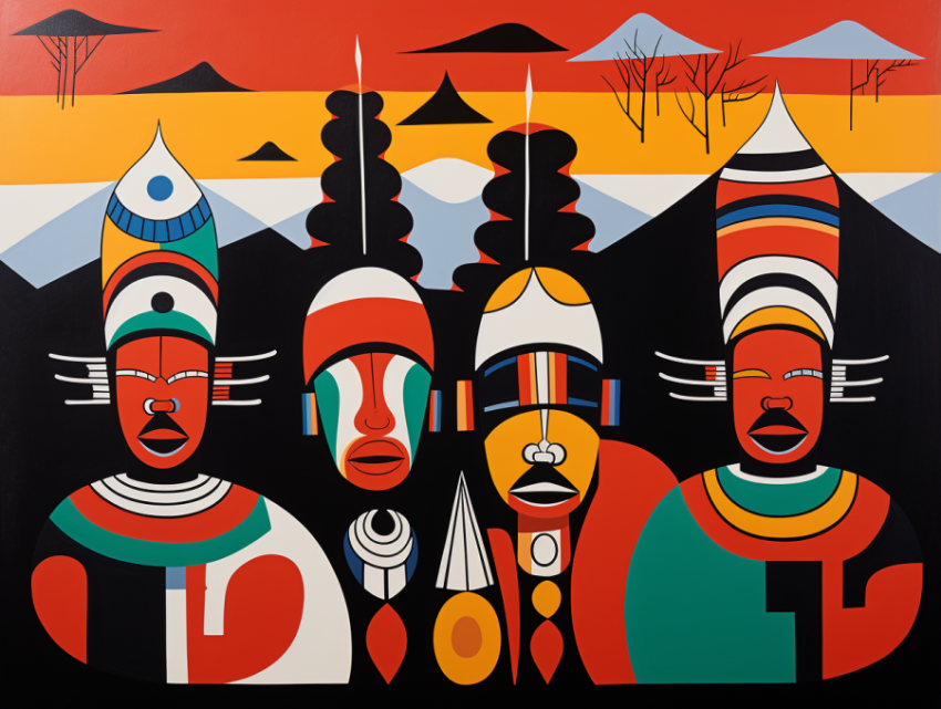 A Ndebele Art Painting