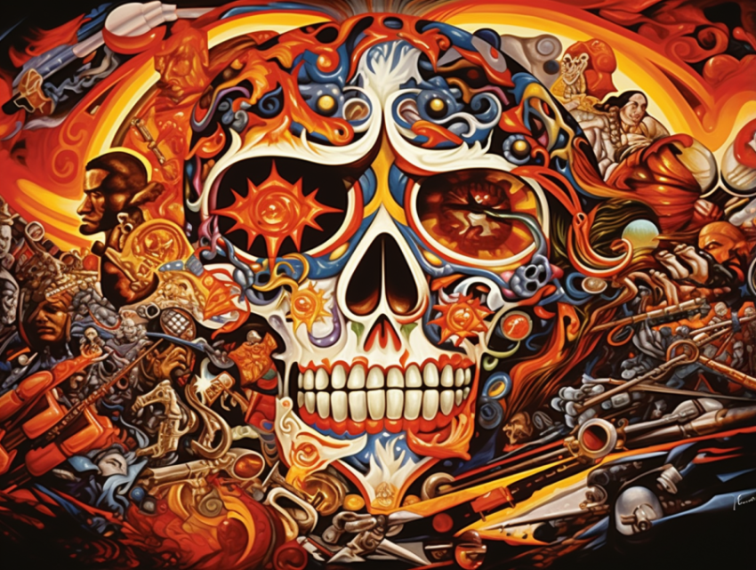 A Chicano Art Painting