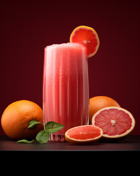 A photo of a Grapefruit juice, beverage advertisement photography inspiration