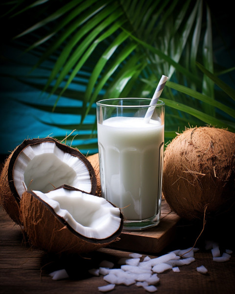 A photo of a Coconut water, beverage advertisement photography inspiration