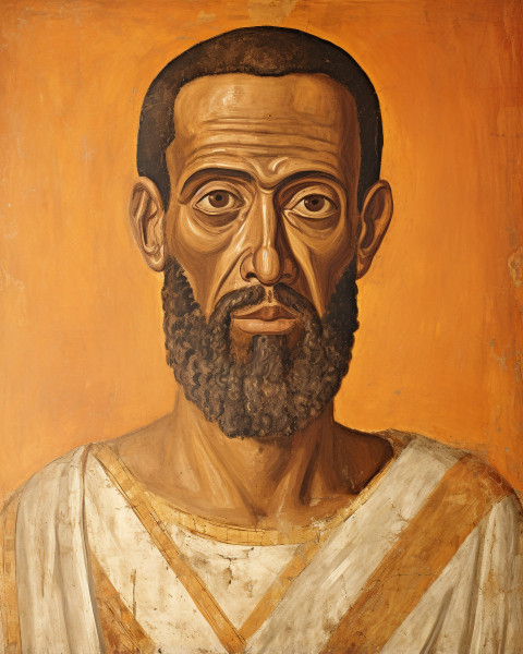 Old Man in Tunic Painting