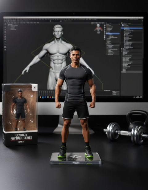 A Fitness Trainer in a Gym Figurine Google Gemini Prompt A Fitness Trainer in a Gym Figurine Google Gemini Prompt