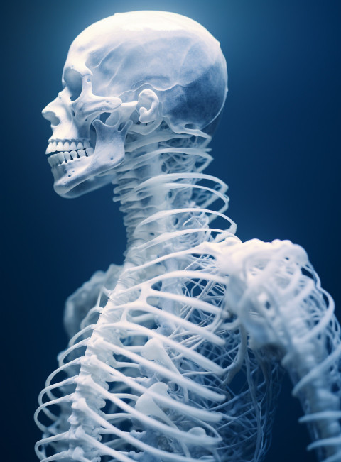 Human Skeleton with Backbone