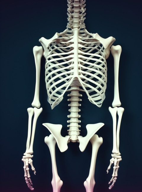 this is a skeletal image of the back