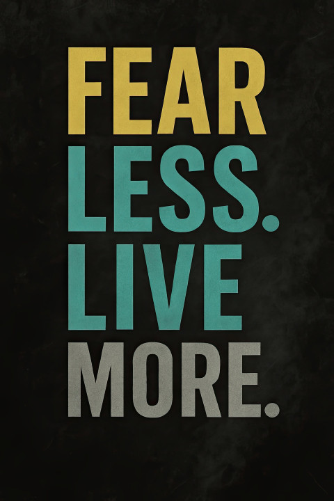 Motivational vertical poster with textured dark background Motivational vertical poster with textured dark background