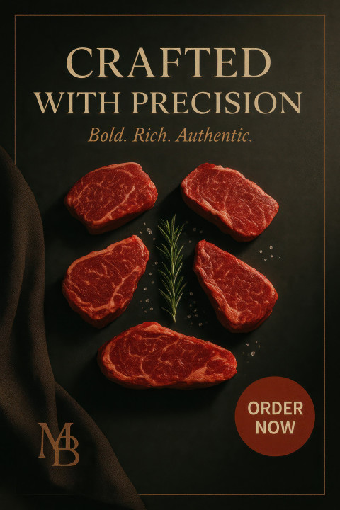 Dry aged steak cuts with rosemary and sea salt on dark slate Dry aged steak cuts with rosemary and sea salt on dark slate