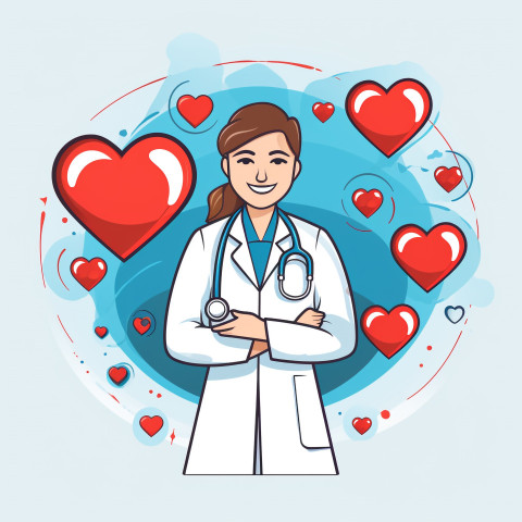 Cardiologist, Health and Medical stock image