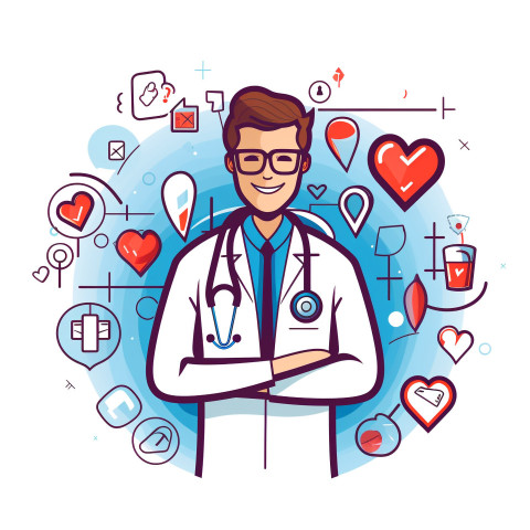 Cardiologist, Health and Medical stock image