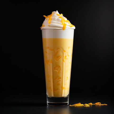 A photo of a Mango milkshake, beverage advertisement photography inspiration