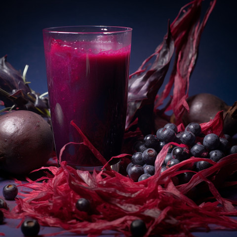 A photo of a Acai juice, beverage advertisement photography inspiration