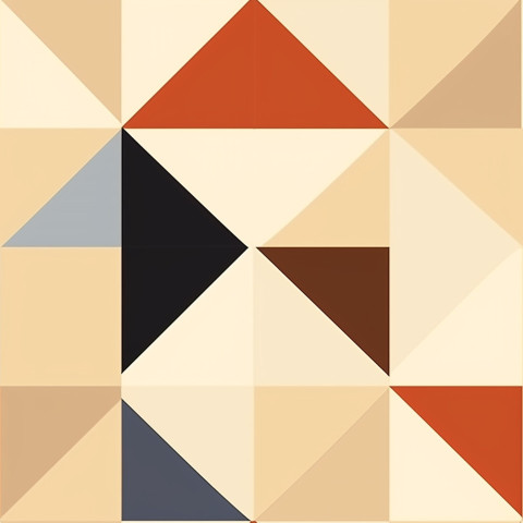 Seamless pattern with beige geometric design