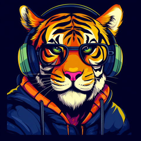 Neon Tiger Party Animal