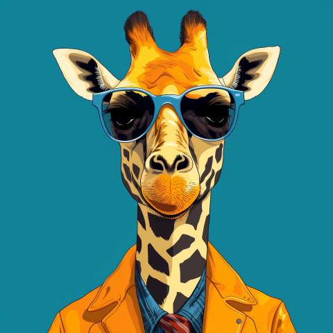 Giraffe in Shades