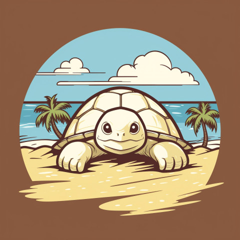 White Turtle Beach T-Shirt