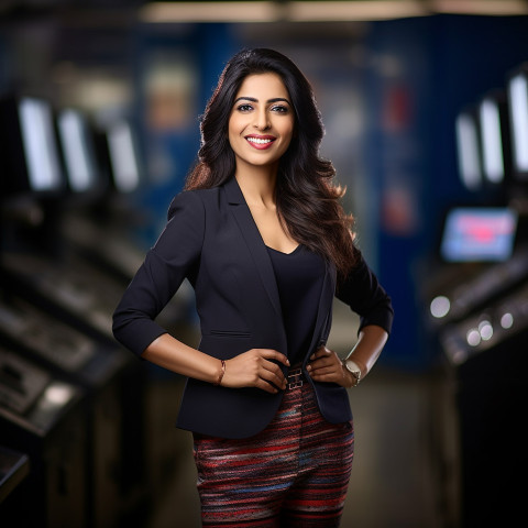 Indian woman investment banker stock photo