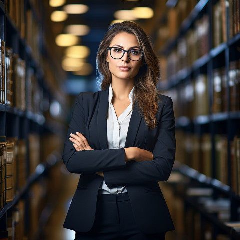 Confident beautiful woman banking and finance financial planner at work on blured background