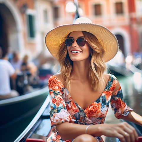 Romantic gondola ride through Venices charming canals