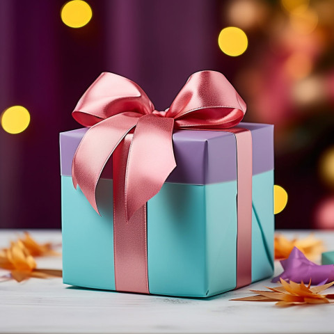 Gift box with bow