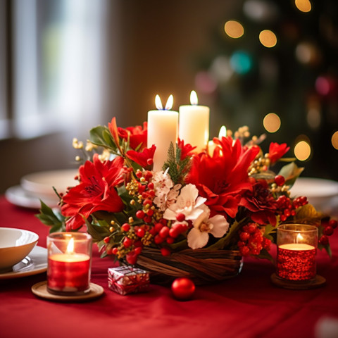 Festive table centerpiece