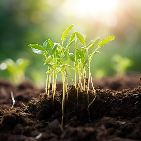 Roots spreading in soil a symbol of strength