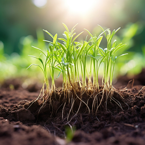 Roots spreading in soil a symbol of strength